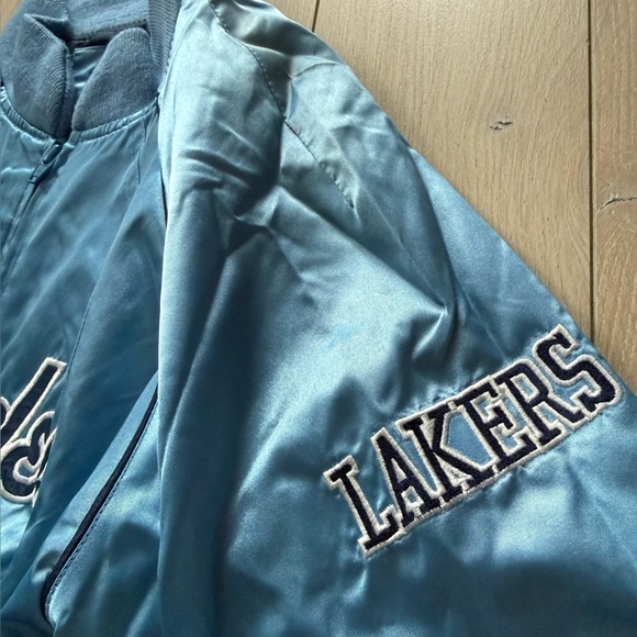 Vintage Hardwood Classics Los Angeles LAKERS G-III Satin Jacket Women’s XL - Picture 4 of 12